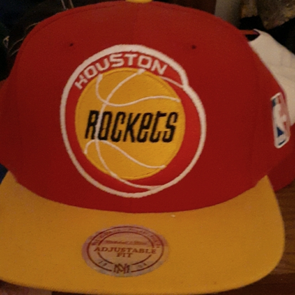 Mens Houston Rockets Mitchell and Ness Snapback